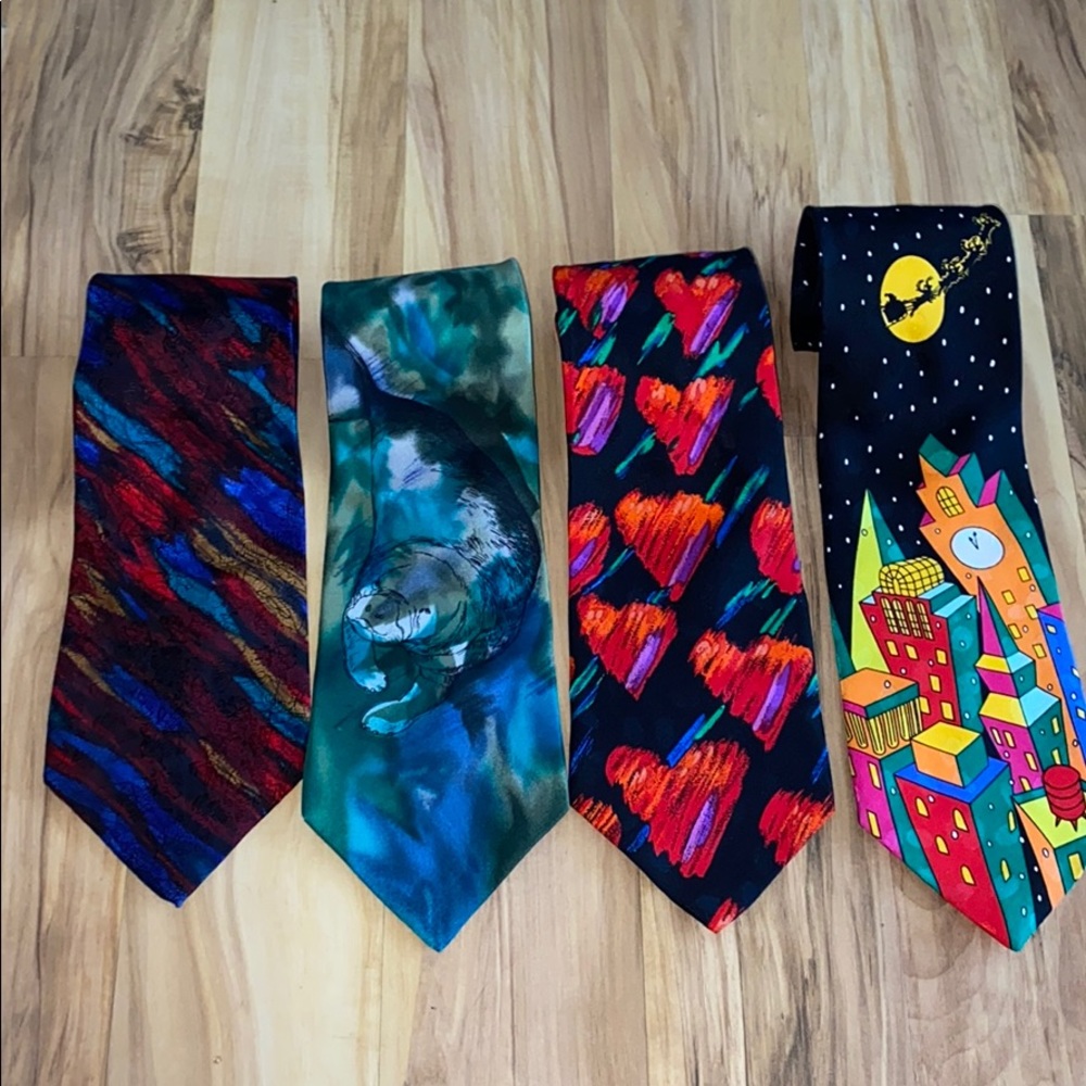 💠 4 Vintage Ties for a great price!